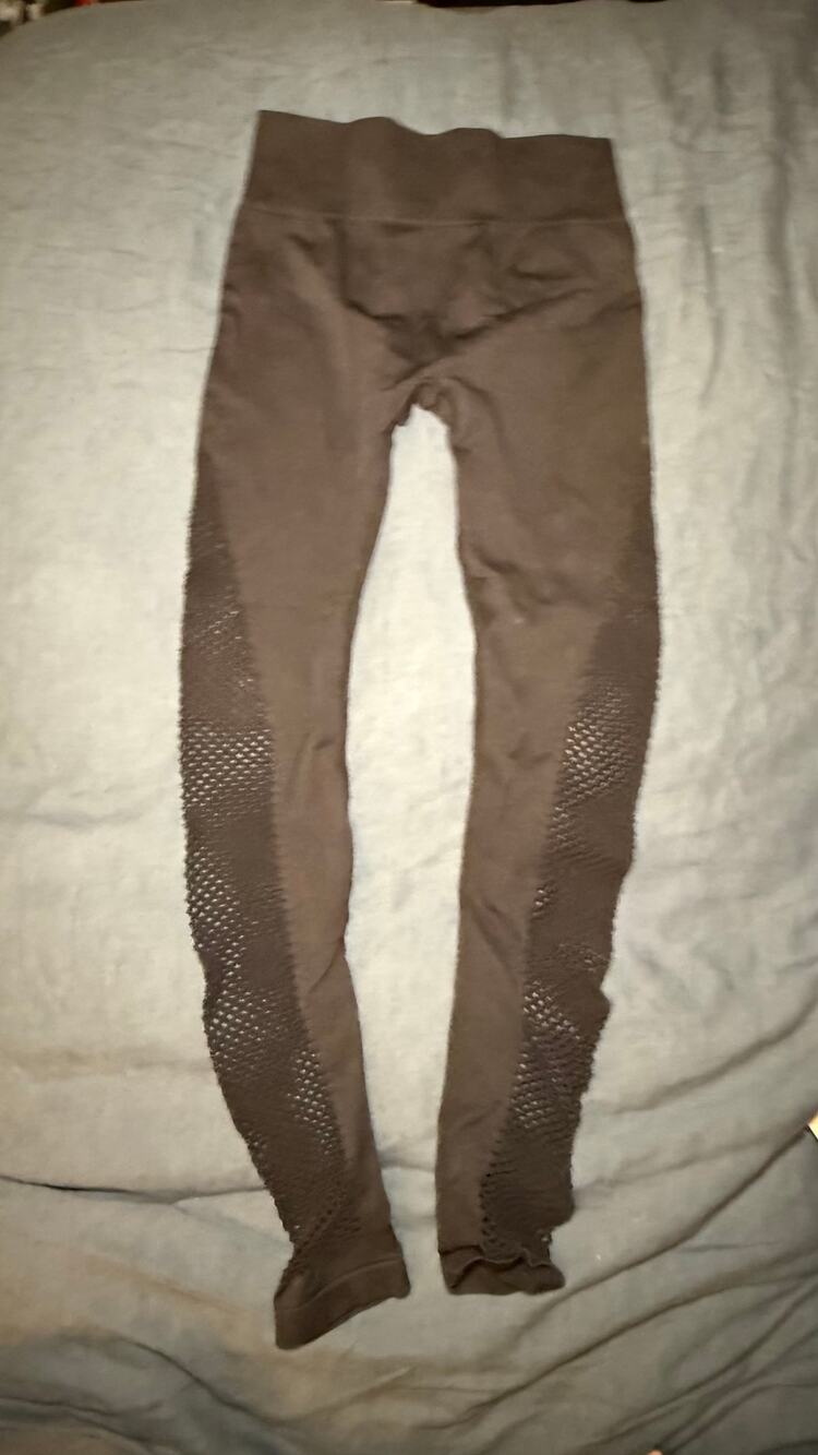Boom Boom Jeans Black Mesh Side Leggings Size Small
